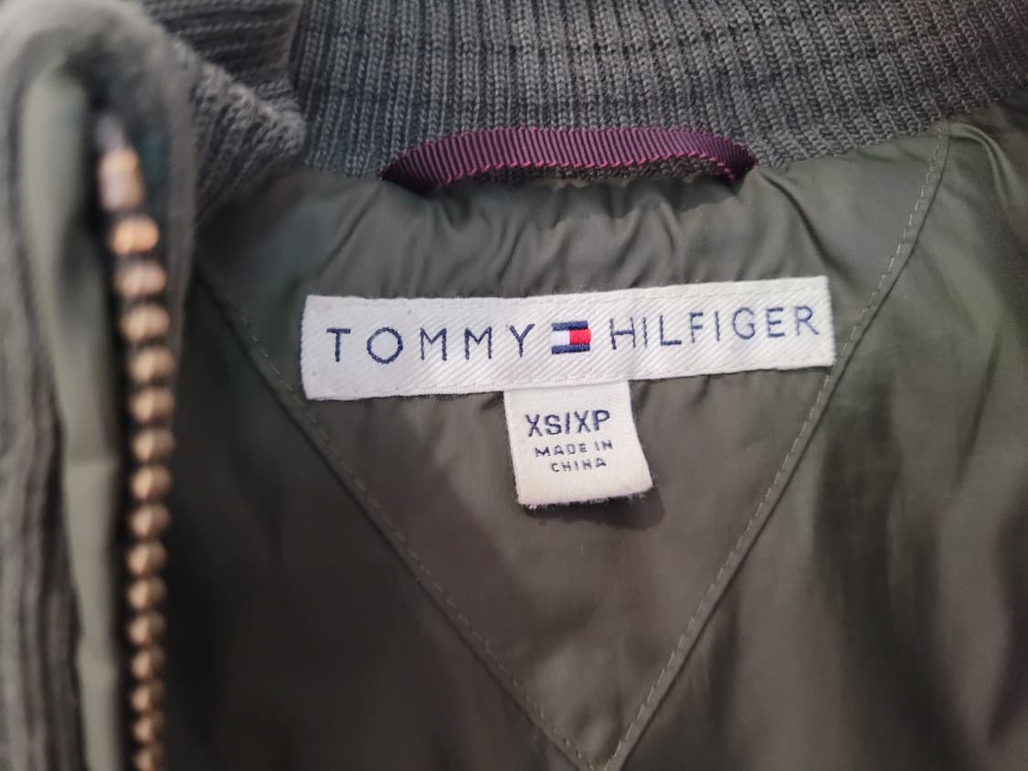 타미힐피거 카키색 후드 코요테퍼 숏패딩 봄버 44~55 상품이미지8