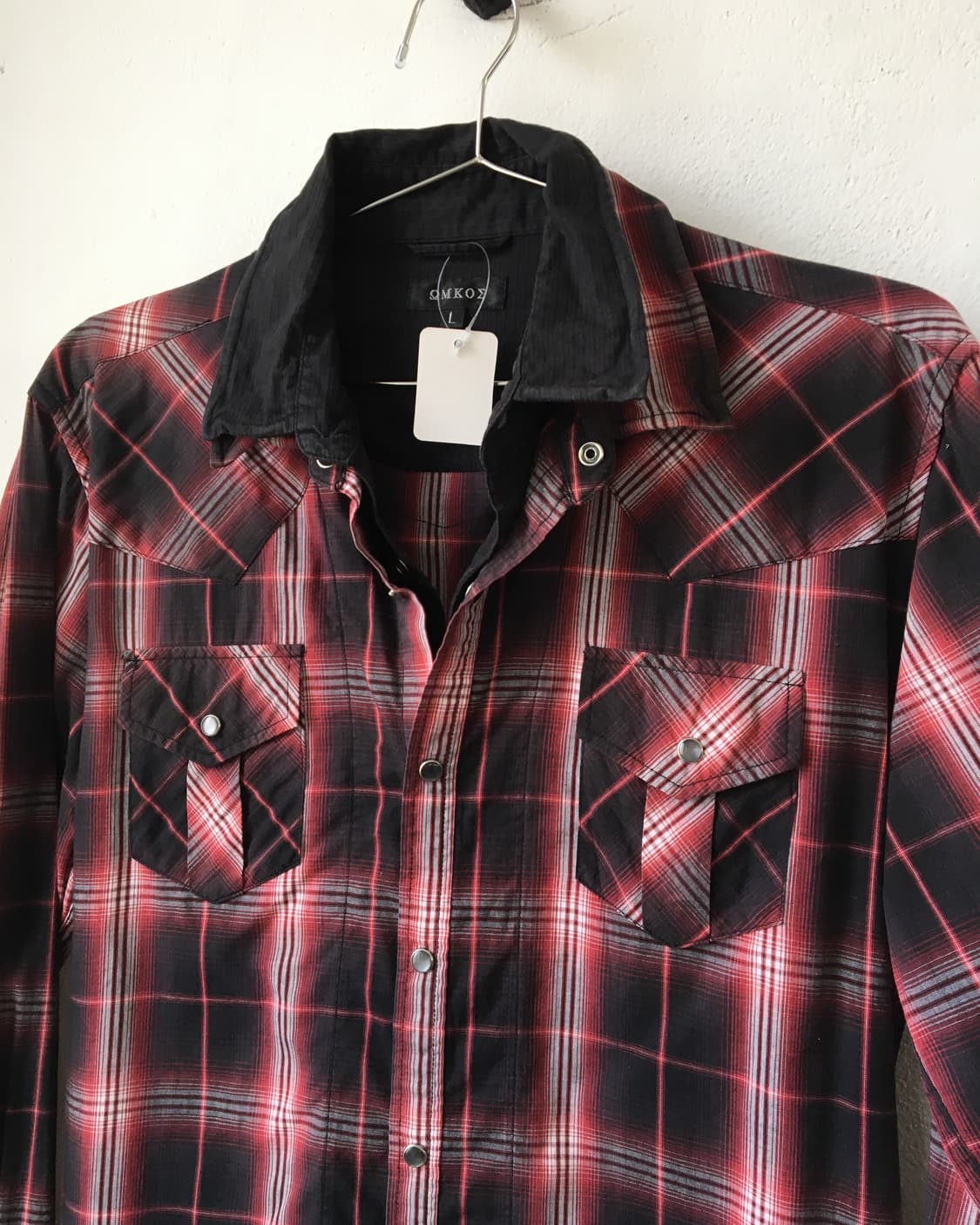 Double collar check pattern hsirt 상품이미지4