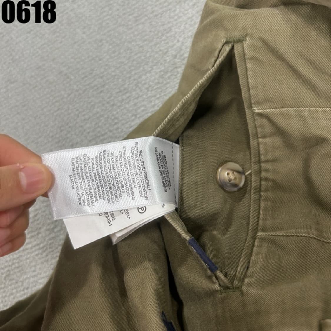 폴로 카키색 바지  상품이미지4