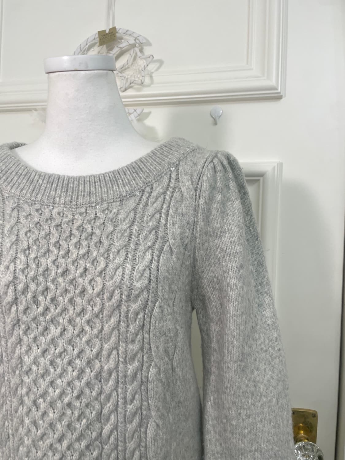 FEROUX beads point puff soft midi sweate 상품이미지6