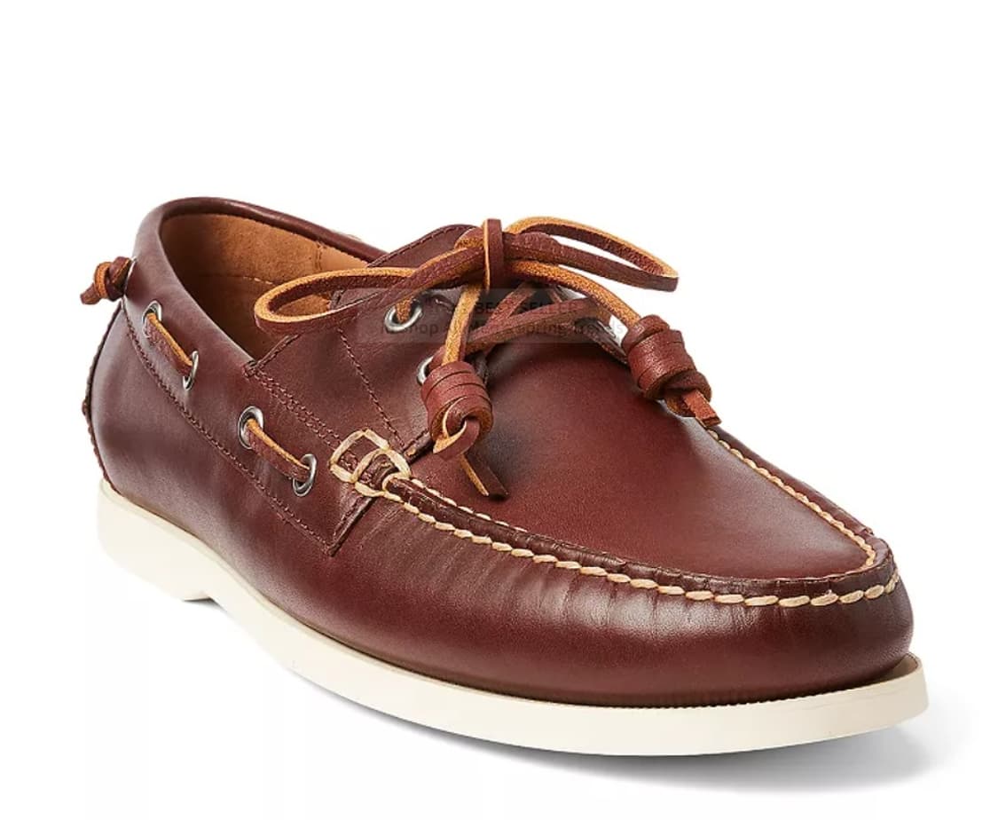 [9.5D] 폴로 머튼 레더 보트 슈즈 팝니다. 상품이미지1