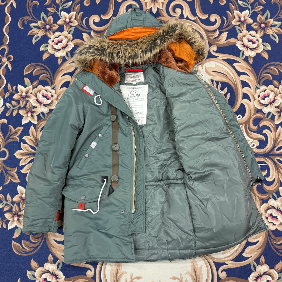 (S)엑스톤즈 XTONZ N3B 파카 자켓(올리브) 상품이미지3