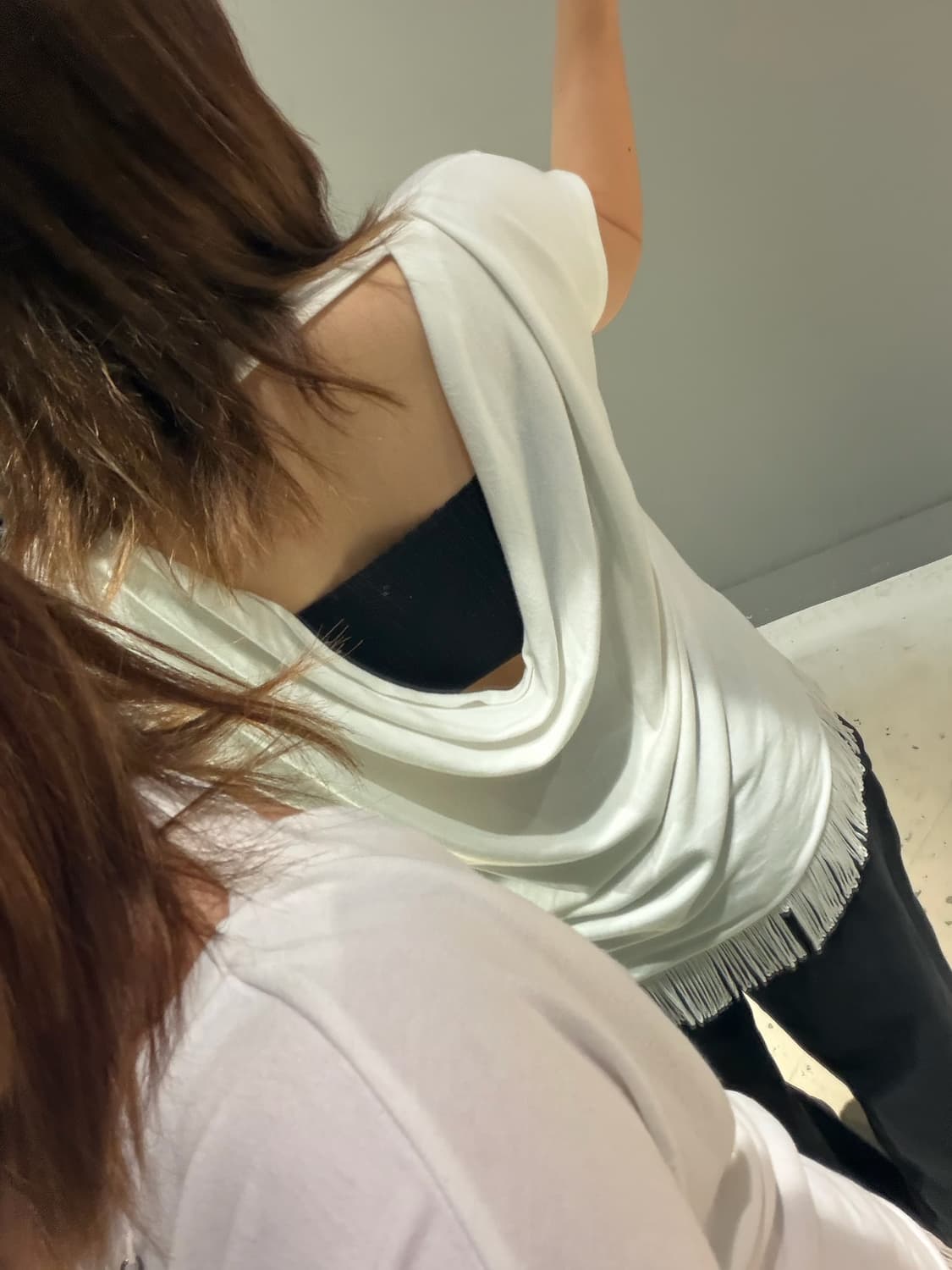 Cecil Mcbee necklace point lettering top 상품이미지4