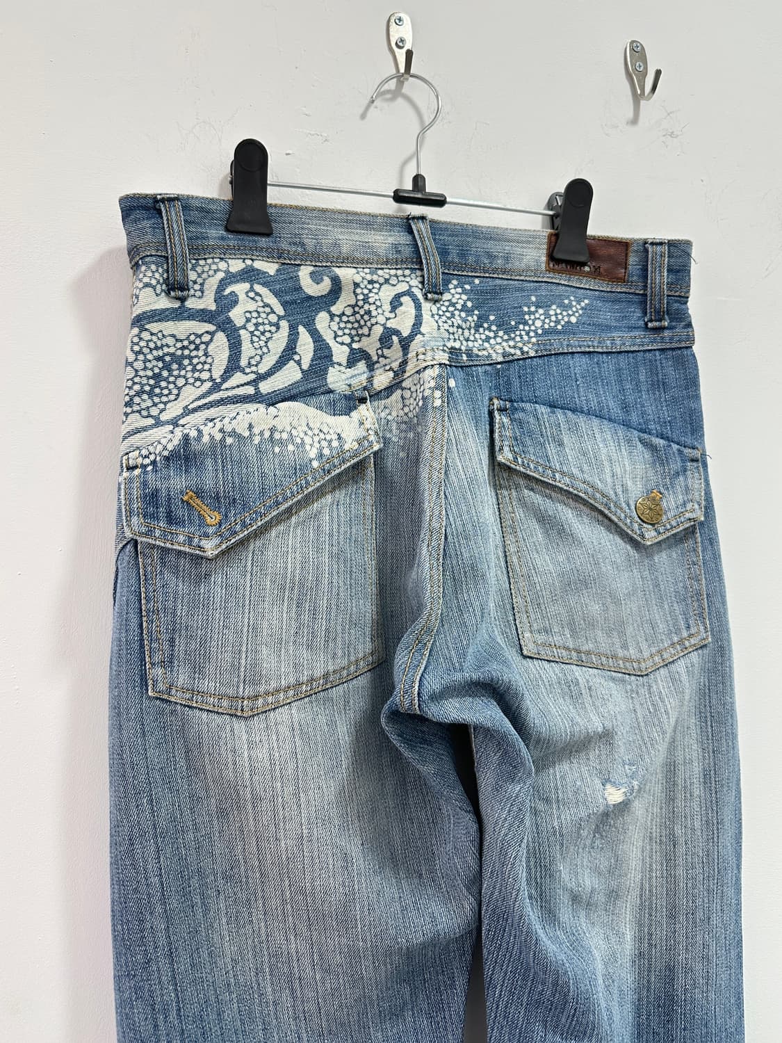 Namitatsu oriental printing denim jeans 상품이미지5