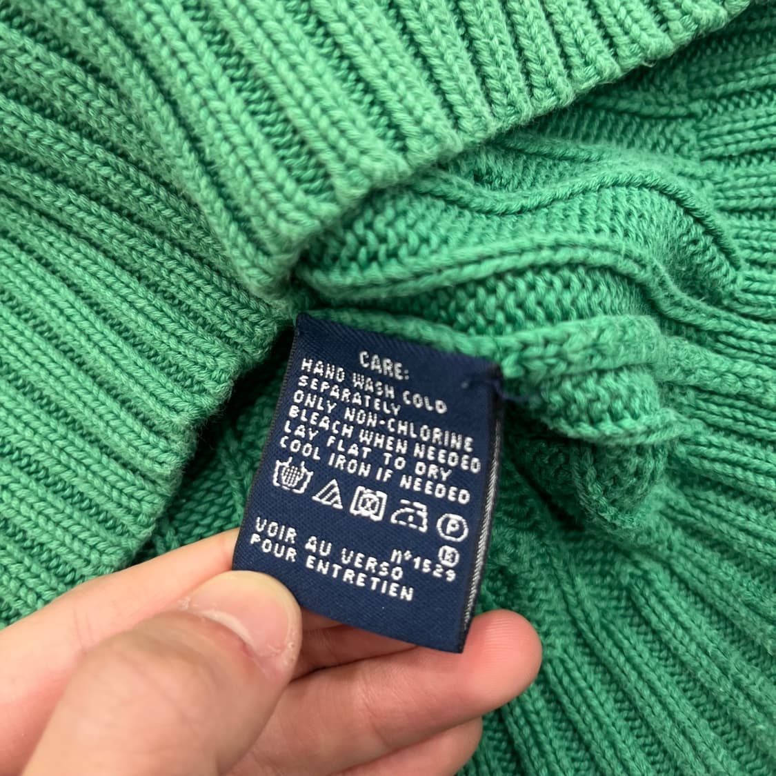 M 랄프로렌 스포츠 그린 케이블 니트 상품이미지5