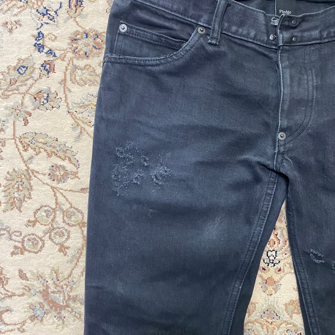 [48] 플레지 디스트레스드 스키니진 상품이미지3