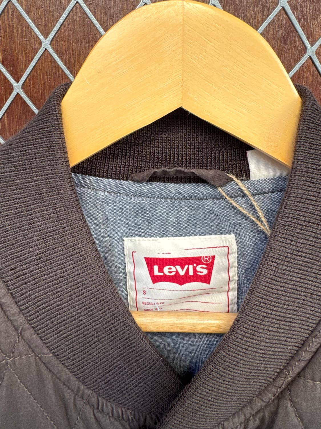 리바이스 빈티지 퀼팅 봄버 자켓 브라운 경량패딩 점퍼 S 상품이미지4