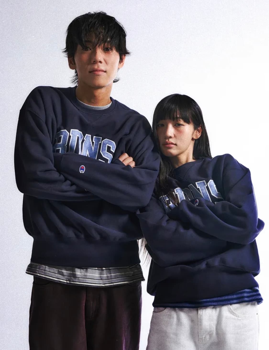 (새상품 XL)챔피온 빠더너스 BDNS 리버스위브 맨투맨 네이비 상품이미지4