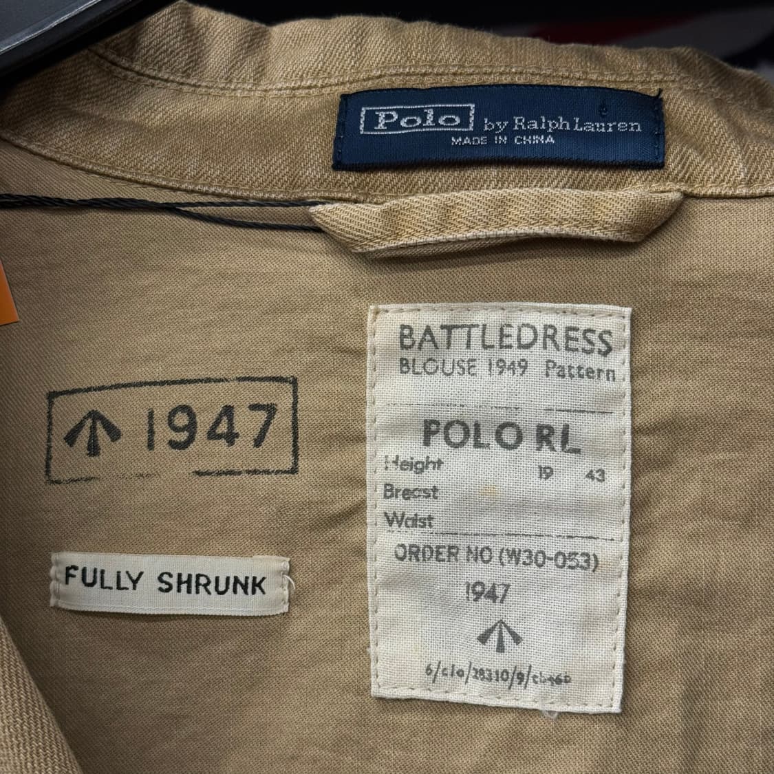 00s 폴로 랄프로렌 US NAVY 미 해군 밀리터리 복각 피코트 상품이미지7