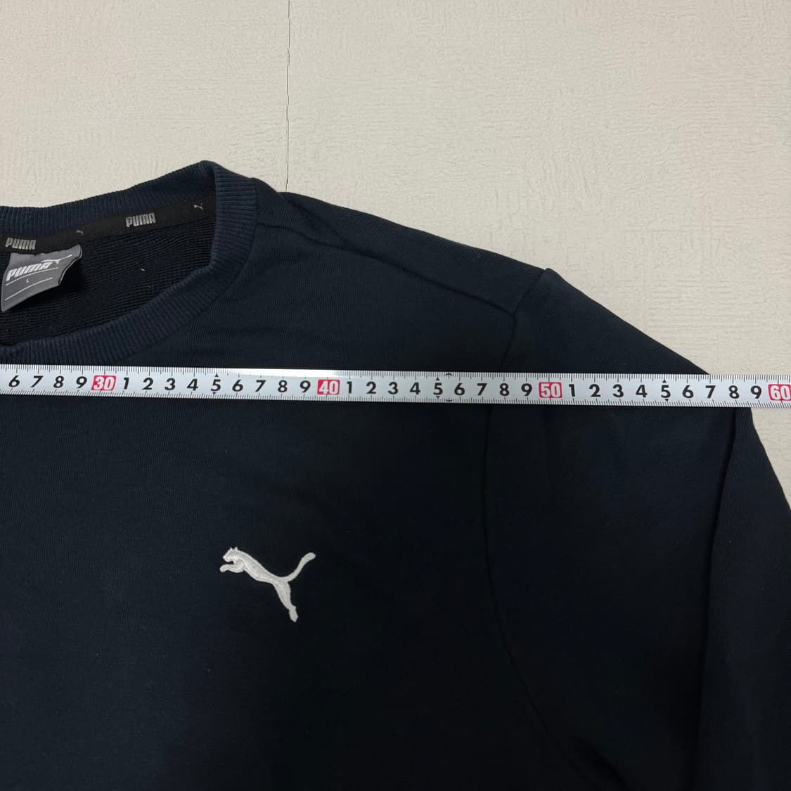 푸마 팀골 캐주얼 크루넥 스웨트 블랙 L 상품이미지3