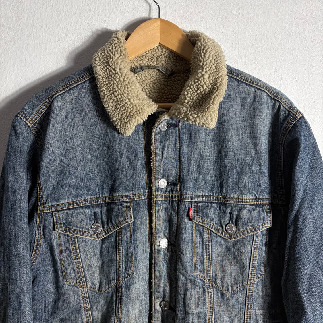 1870usa 리바이스 70520 데님 보아재킷(M) 상품이미지2