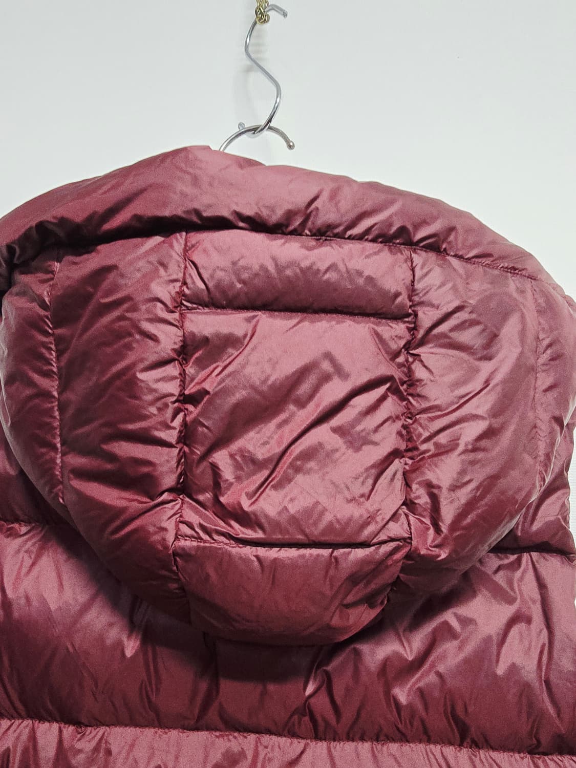 마시모두띠키즈  후드 다운패딩 조끼 버건디 상품이미지5