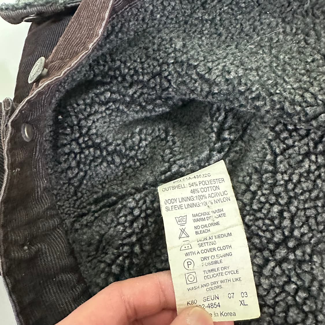 XL 리바이스 다크브라운 코듀로이 쉐르파자켓 상품이미지8