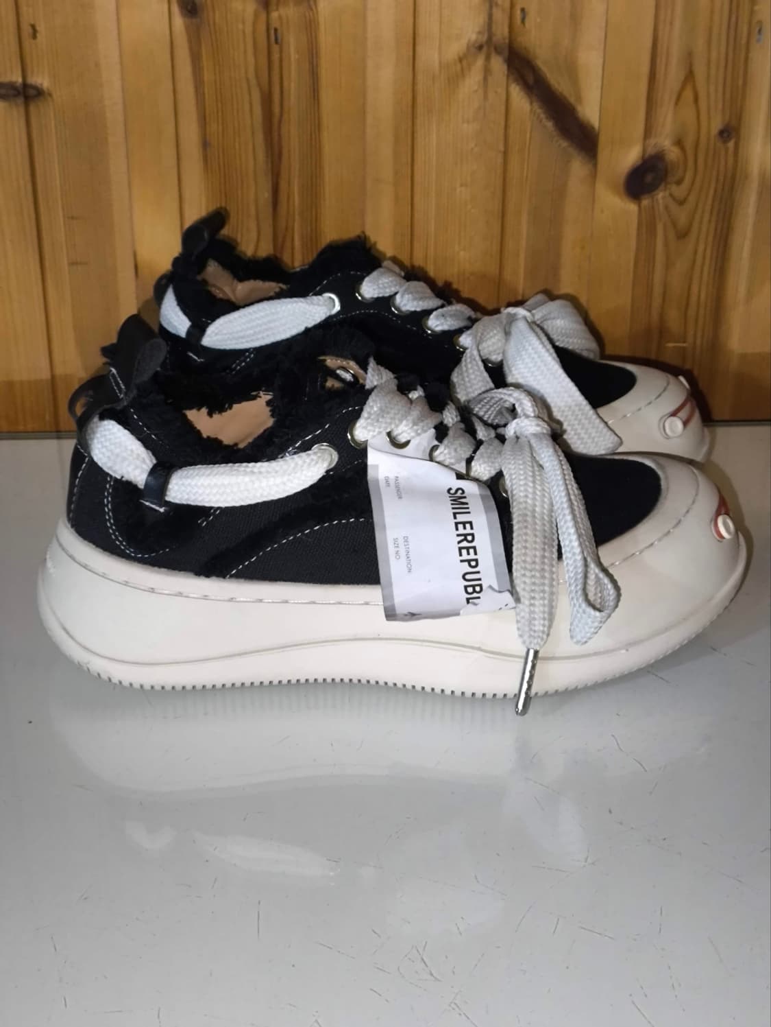 35 220mm 스마일리퍼블릭 캔버스 스니커즈 상품이미지2