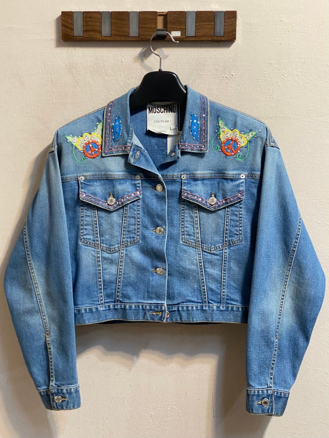 모스키노 쿠튀르 비즈 자수 데님 자켓 상품이미지1