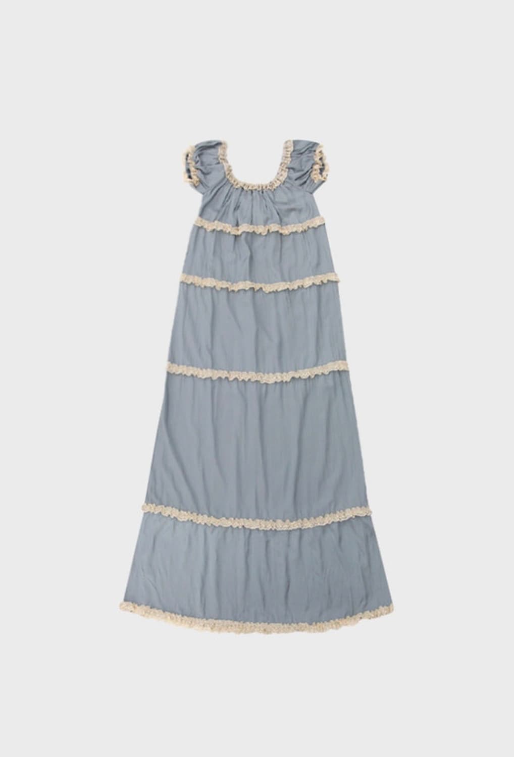 프레클 silk strap tiered maxi dress 상품이미지2