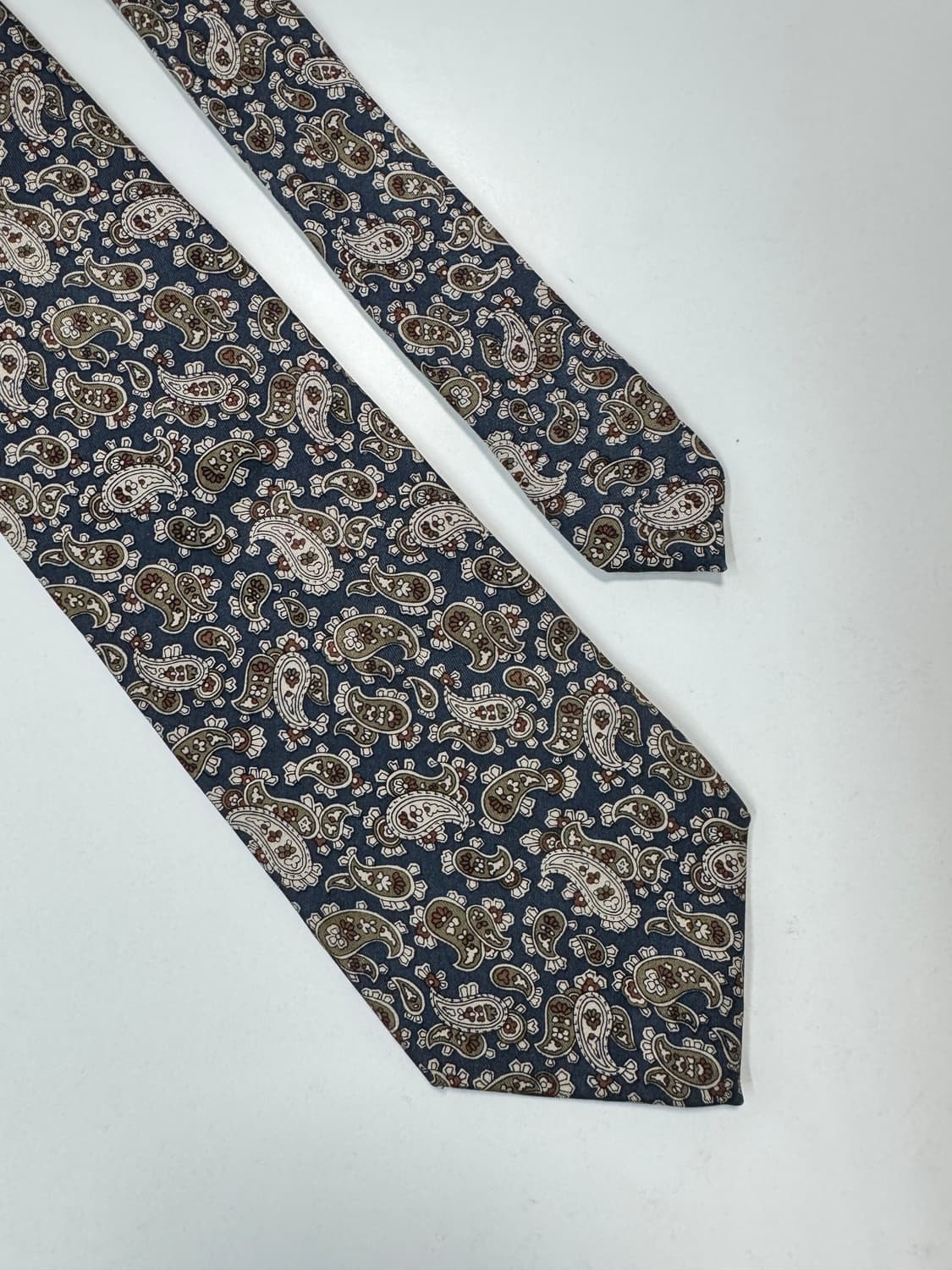 페이즐리 패턴 실크 넥타이 8.7cm 상품이미지4