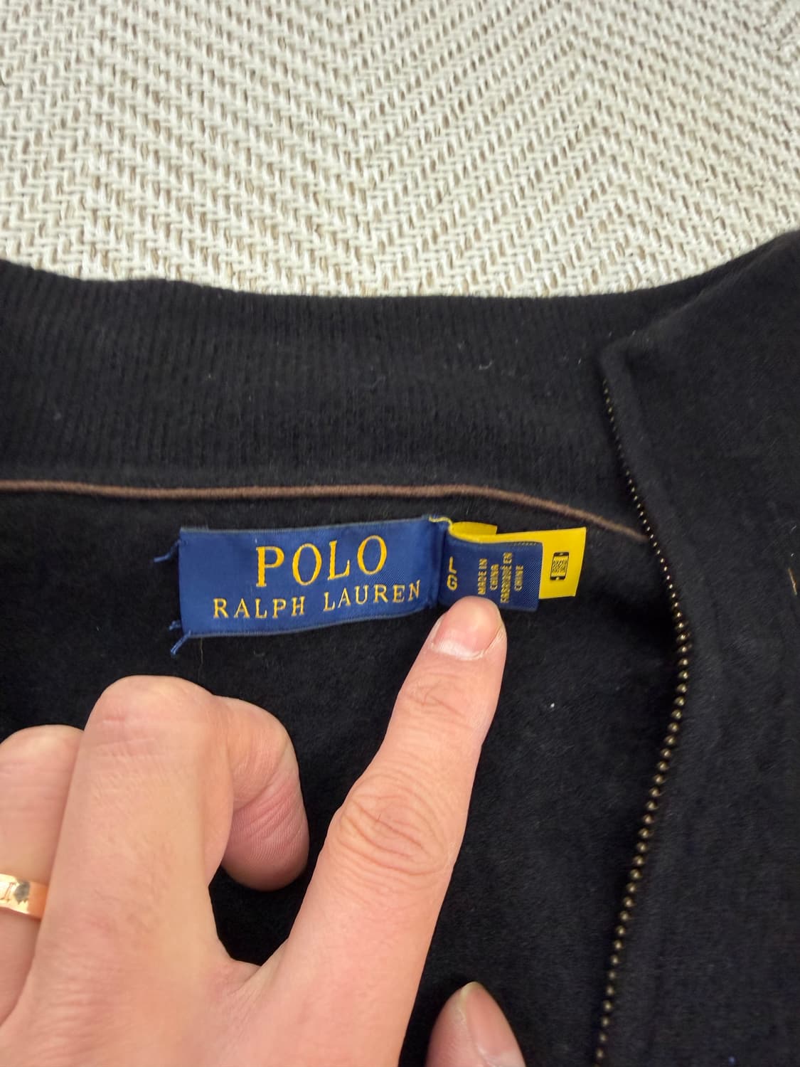 정품) 폴로랄프로렌 신형 여성 니트 집업 L  상품이미지5