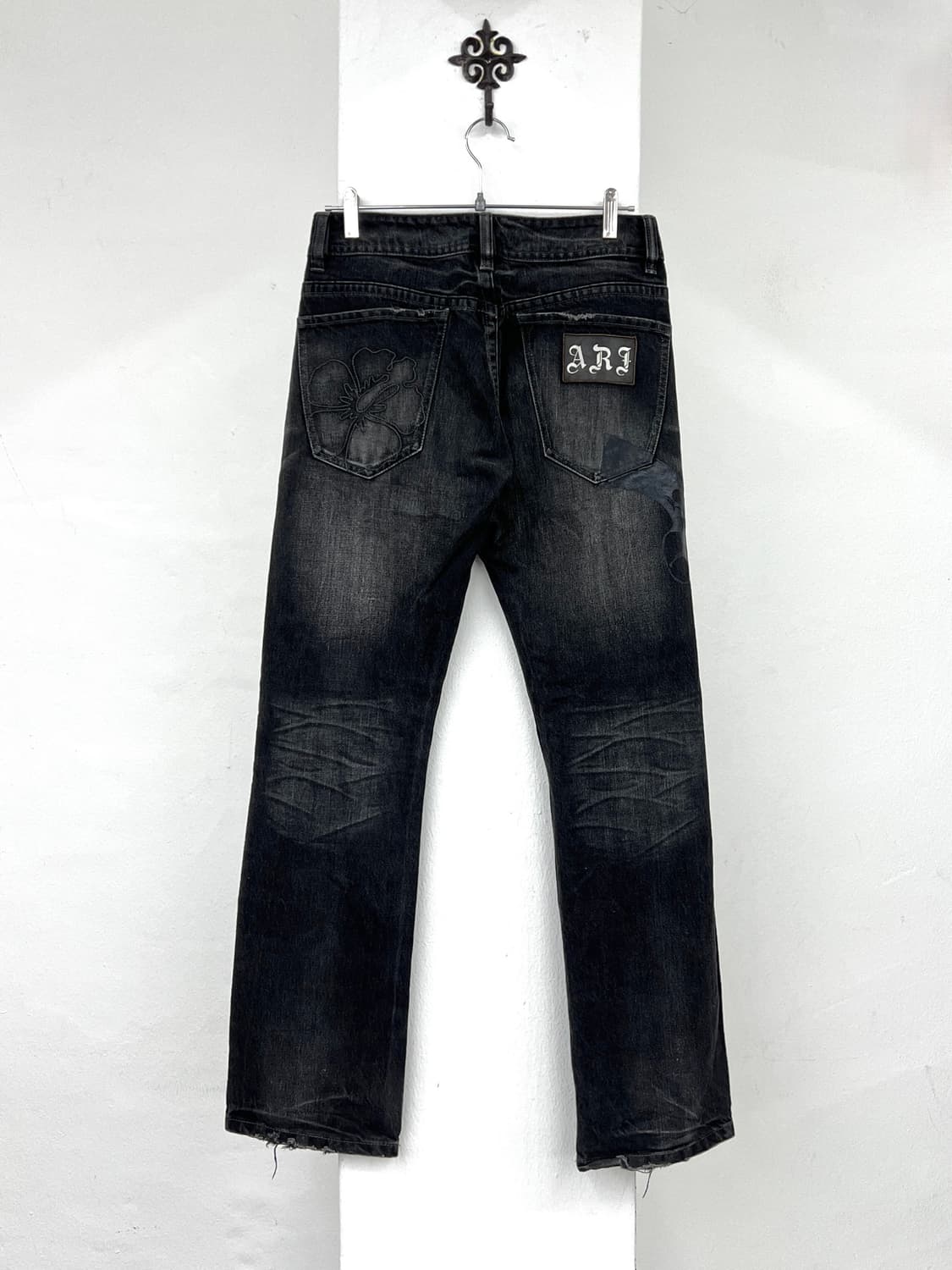 A.R.J gun printing washing denim pants 상품이미지1