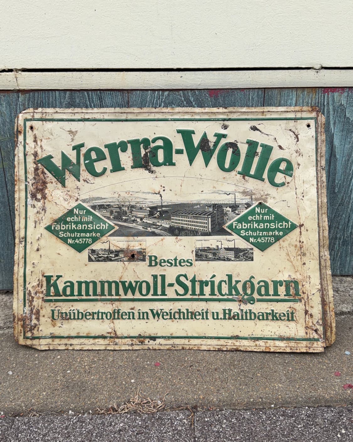 빈티지 소품 1930년 독일 법랑 광고판 상품이미지1