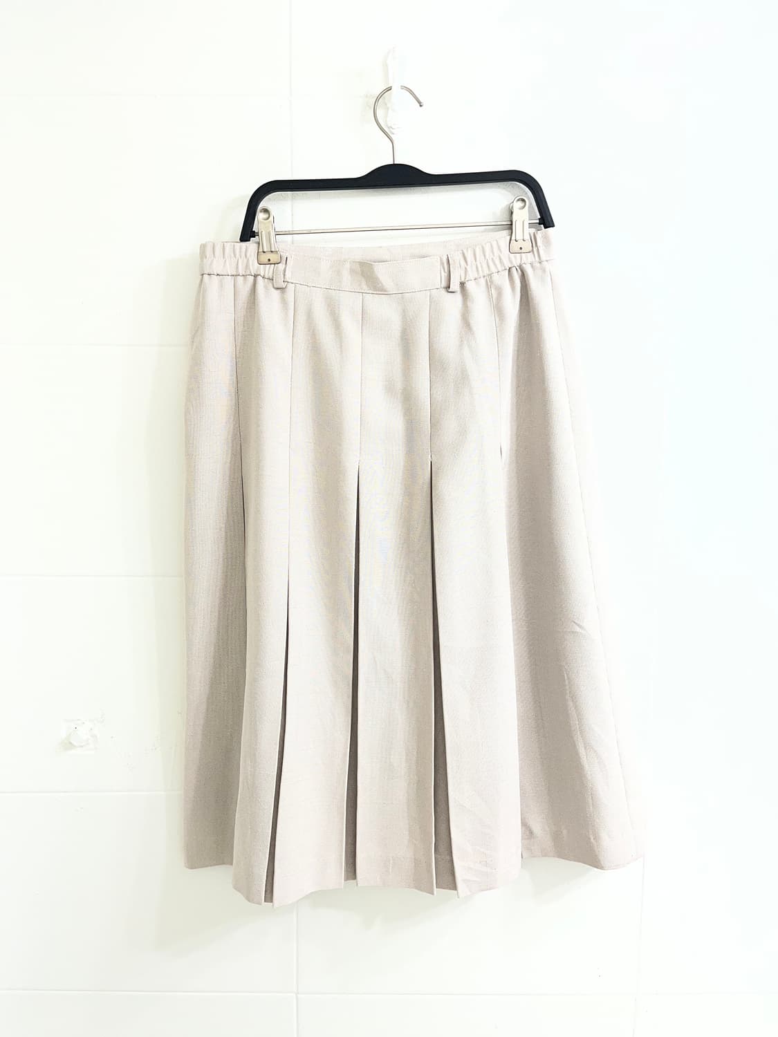 베이지 니혼진 모리걸 체크 코트 코디세트 상품이미지6