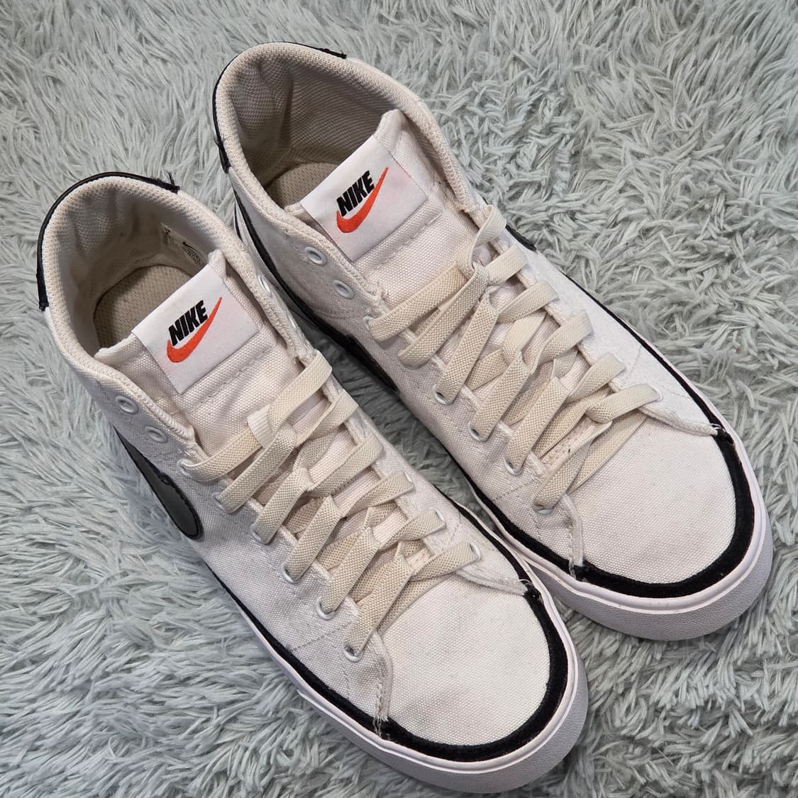 3q-29:나이키 캔버스 하이탑 스니커즈 DD0161-100 (25cm) 상품이미지5