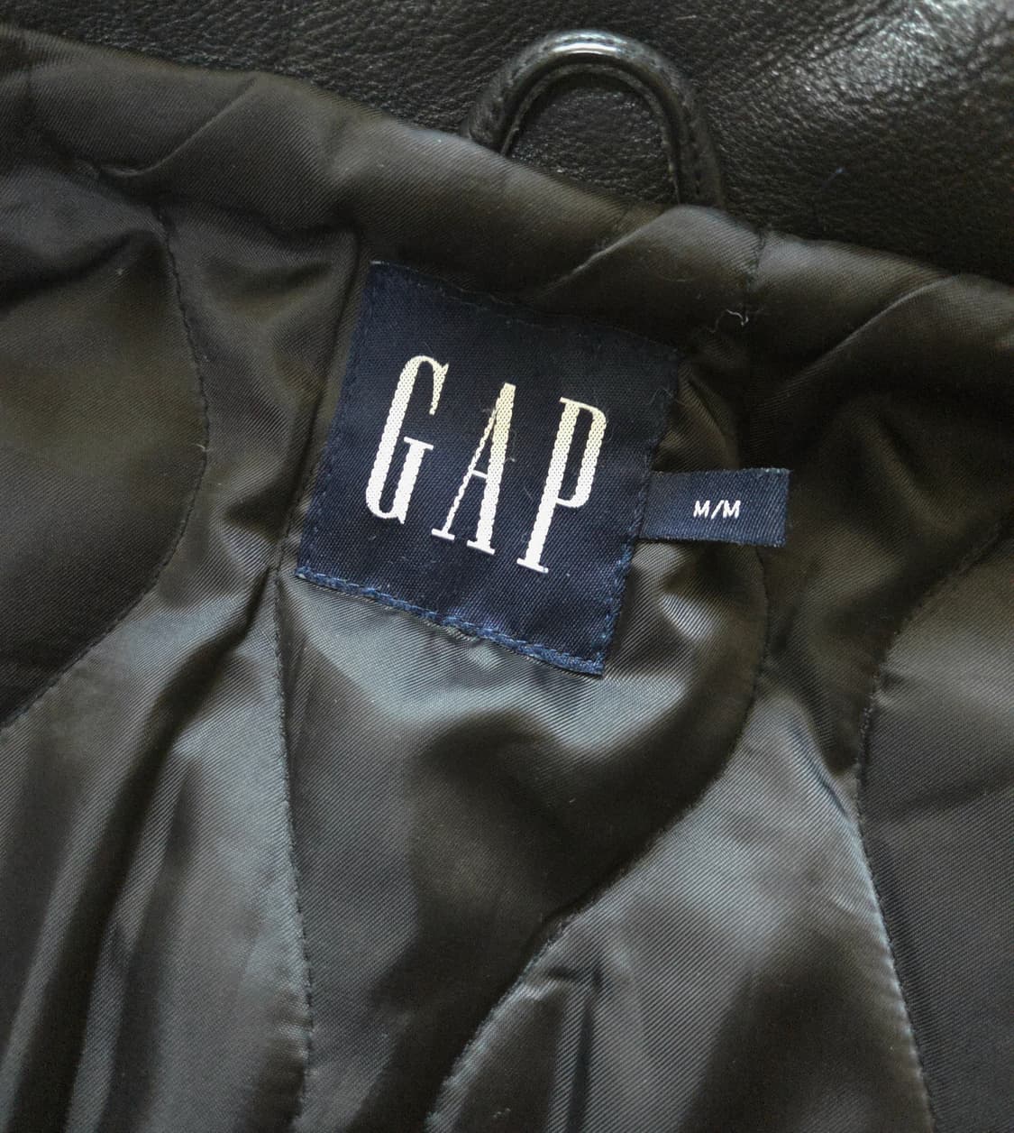 (M) 90s 올드갭 Rare 소가죽 레더 카코트 Old gap 상품이미지3