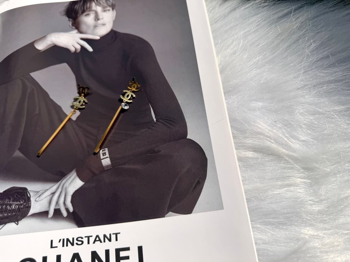 샤넬 레이어드 드롭 이어링 골드 상품이미지2