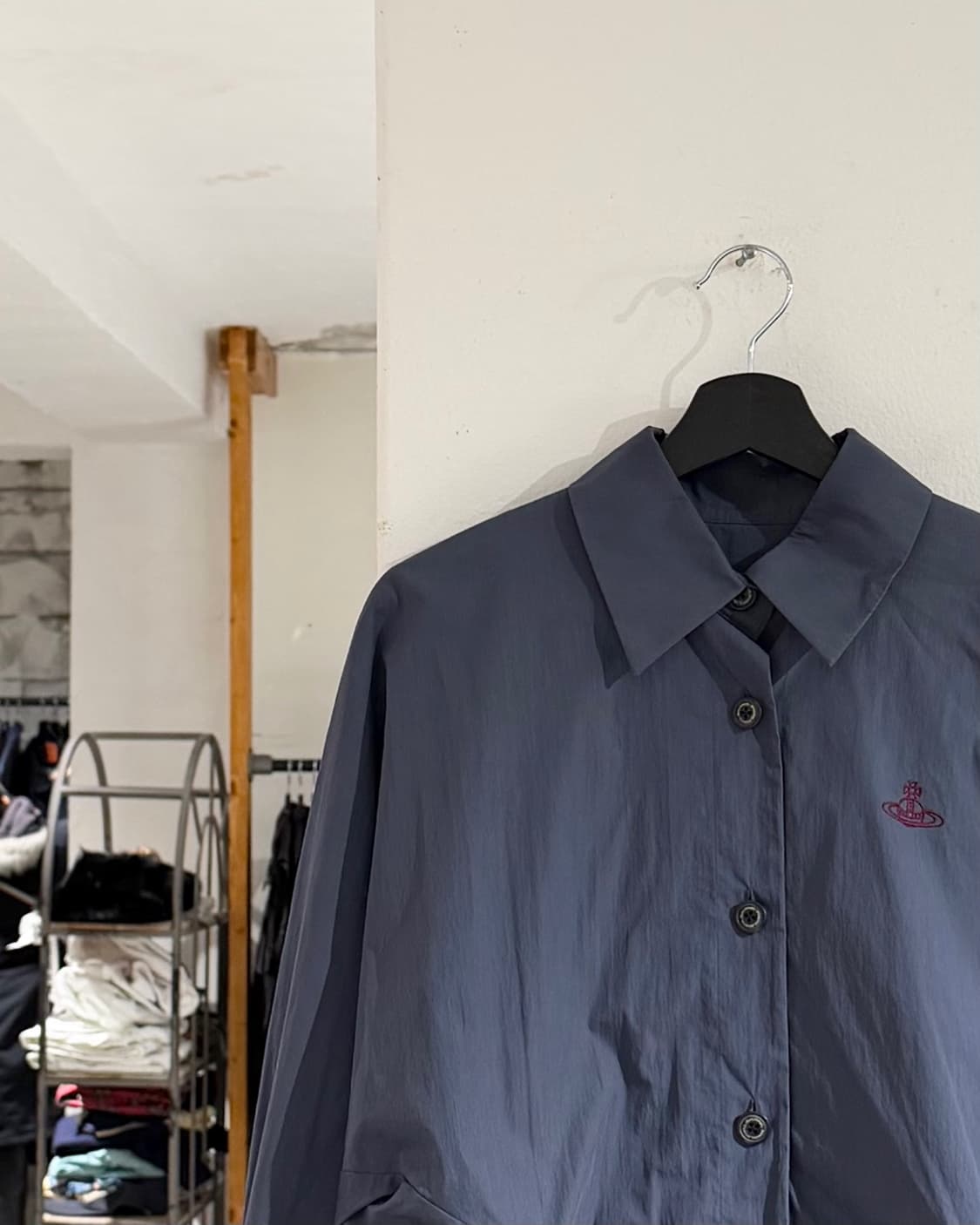 비비안웨스트우드 블루그레이 돌먼 슬리브 셔츠 상품이미지2