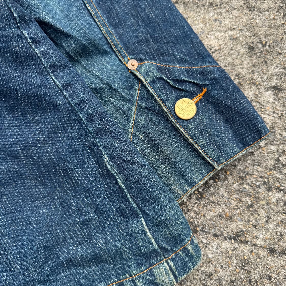 [M] Levis X Visionire 31 Blue 한정판 데님 자켓 상품이미지6