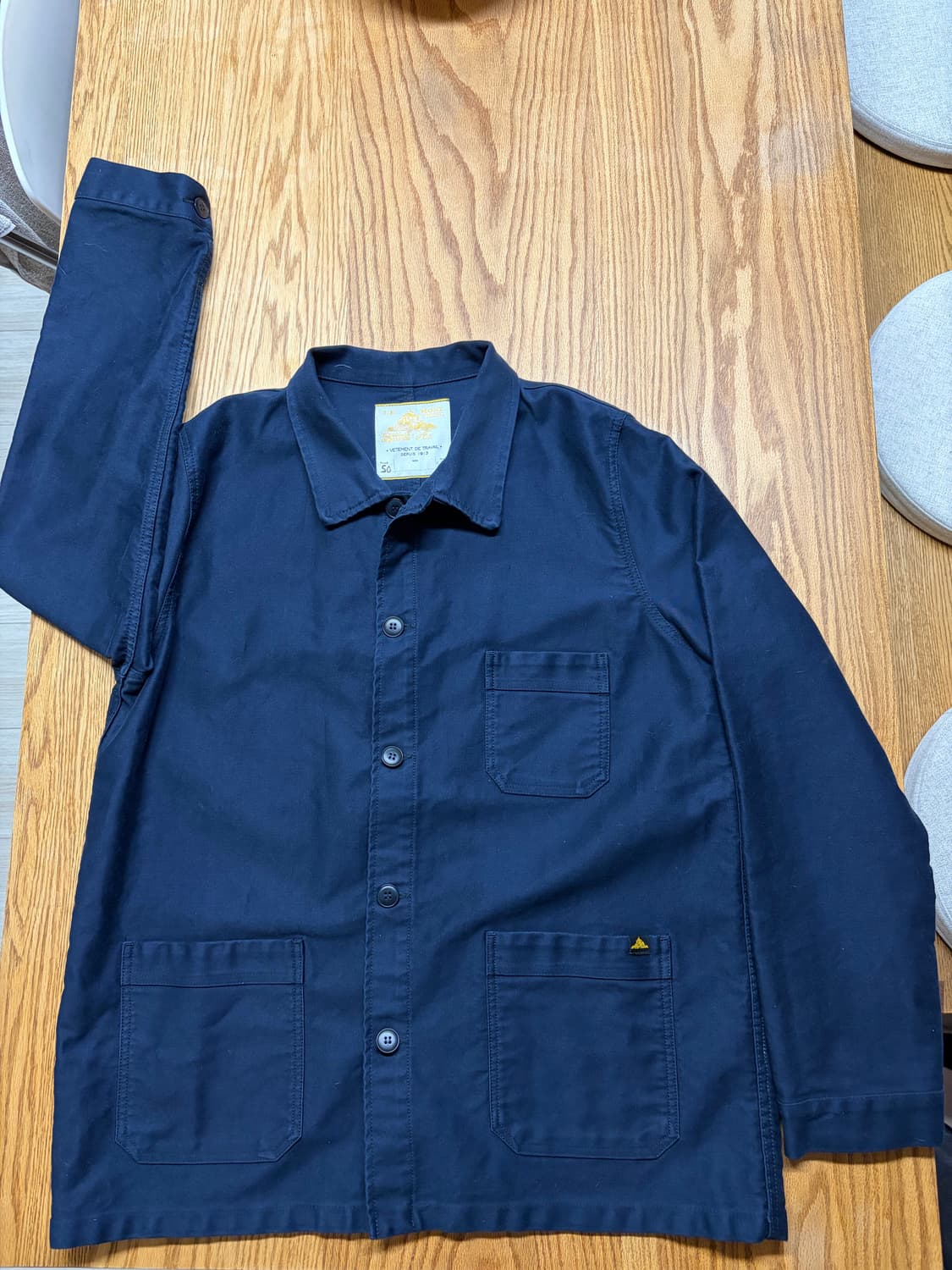 르몽생미셀 프렌치워크자켓 (50,네이비) 상품이미지1