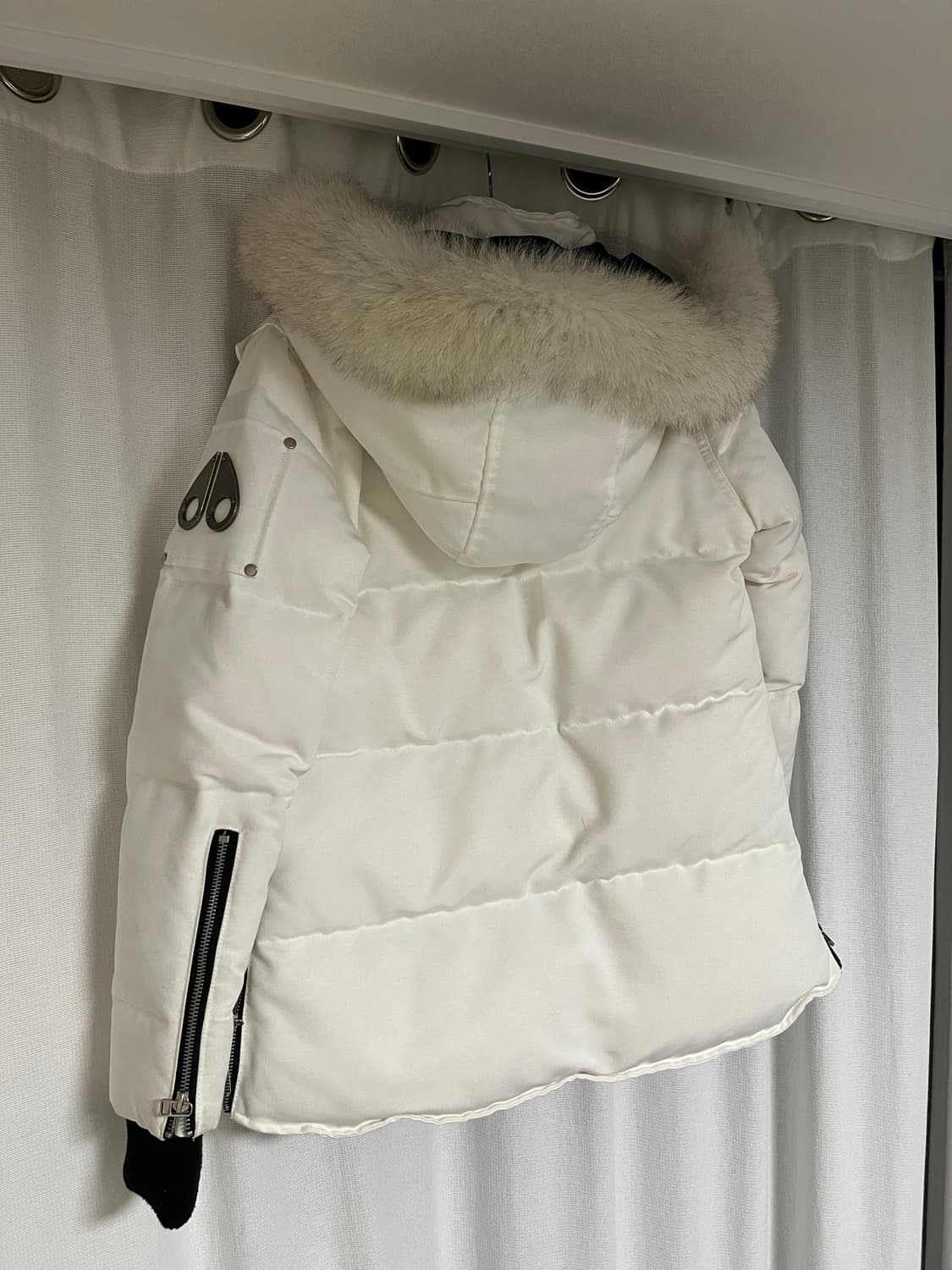 무스너클 여성 3Q 스톤퍼 다운 재킷 (화이트) 🤍🪽 상품이미지6