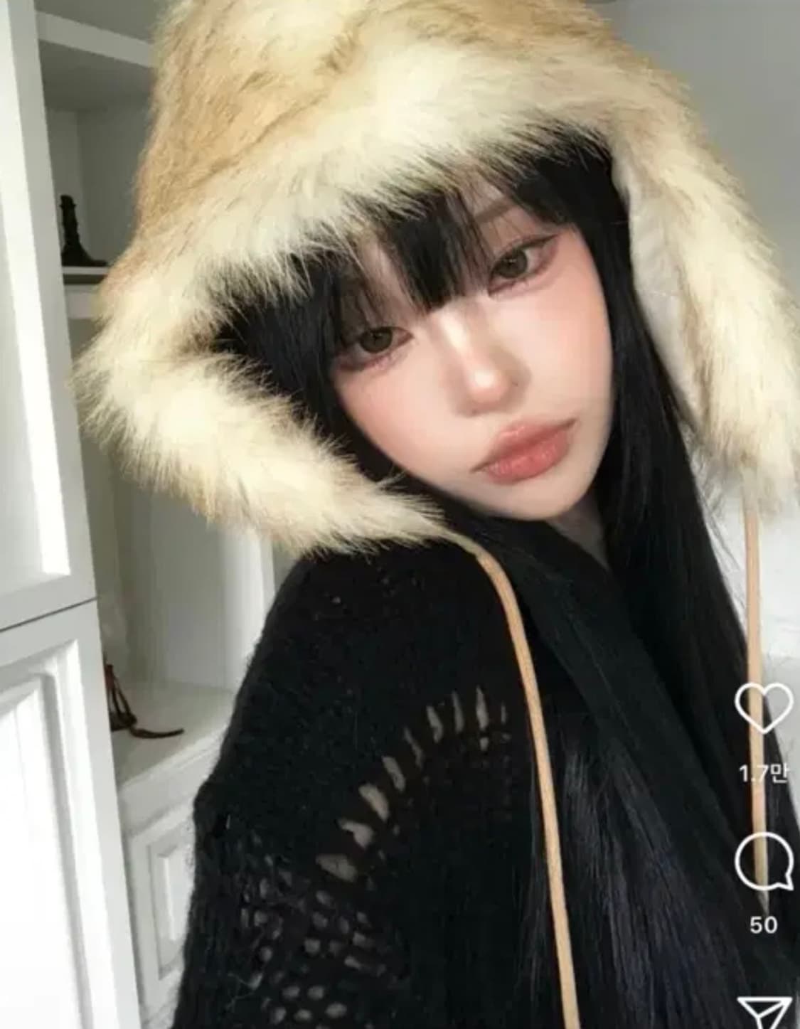 2000아카이브스 밤비 퍼 모자 상품이미지1