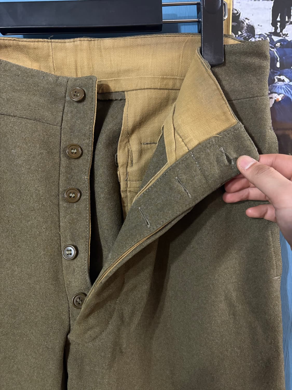 60‘s French army Filed Wool Trouser Pant 상품이미지5