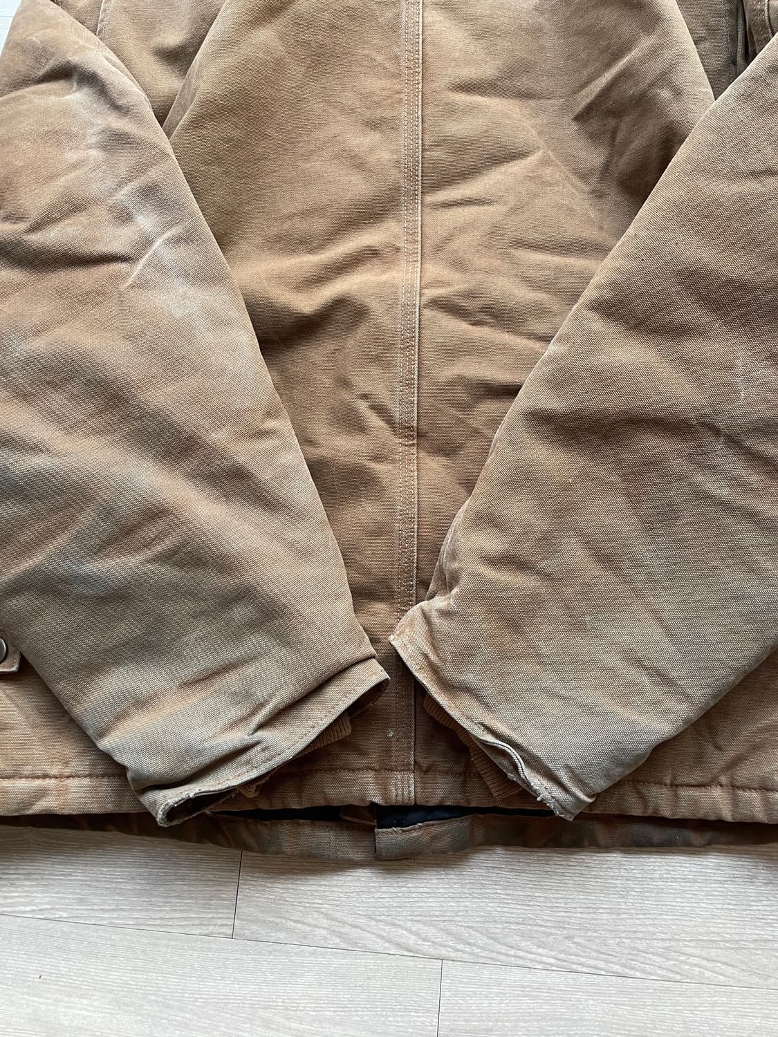 칼하트 J22 BRN 브라운 디트로이트 아크틱 자켓 빈티지 상품이미지9