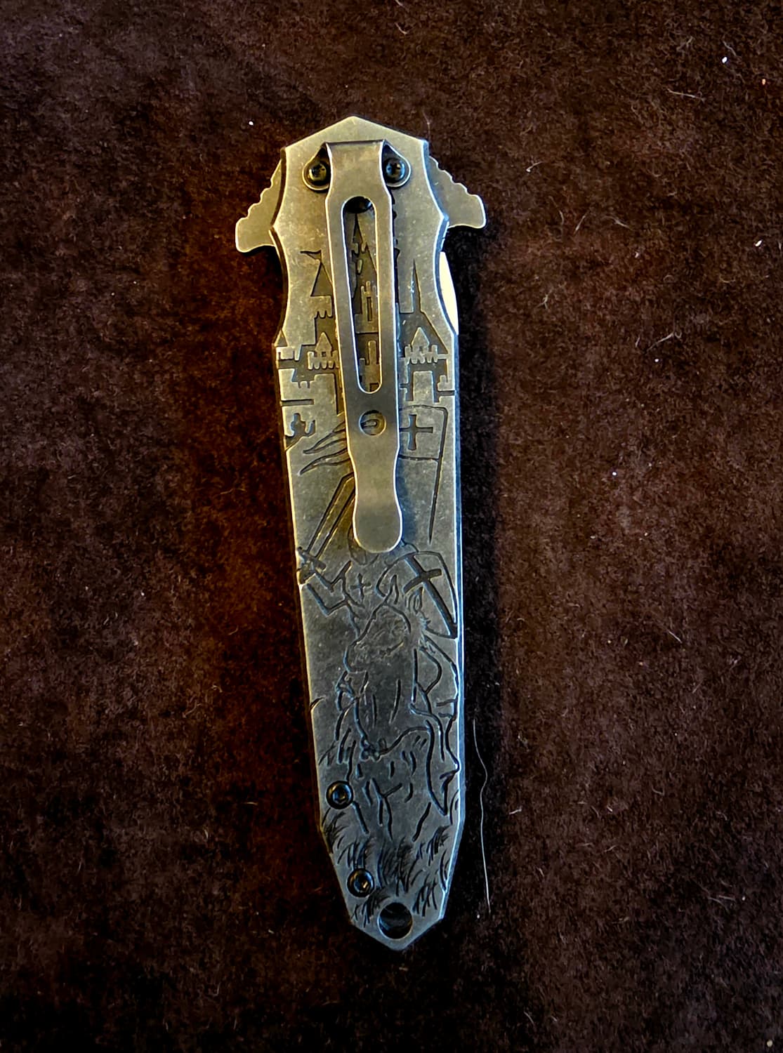 빈티지 러시아수입 중세기사 포켓나이프 상품이미지3