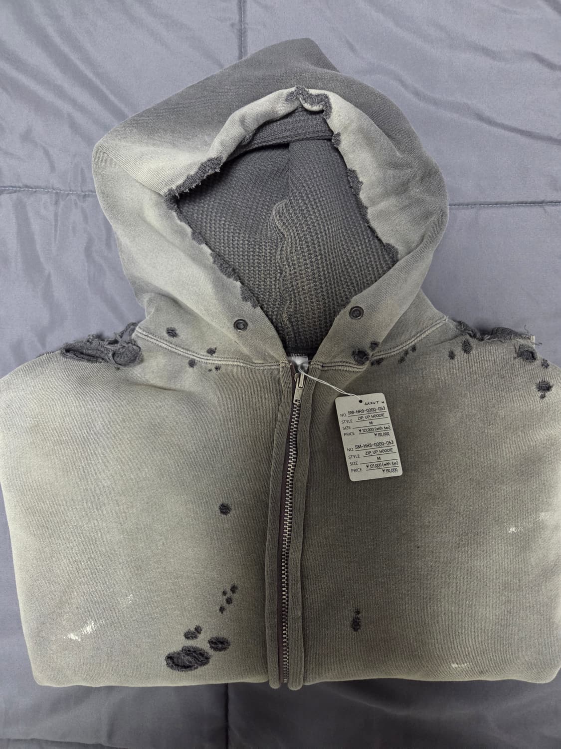 세인트 마이클 25ss 더블 페이스 집업 후디 판매합니다. 상품이미지8