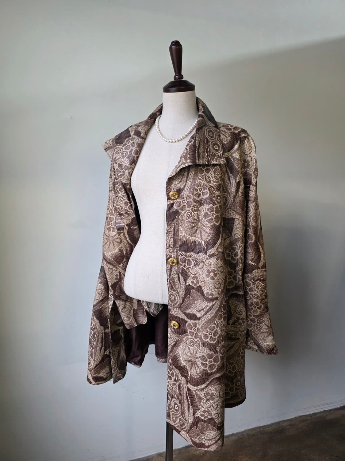 스페인 양가죽 패턴 에스닉 코트 상품이미지1