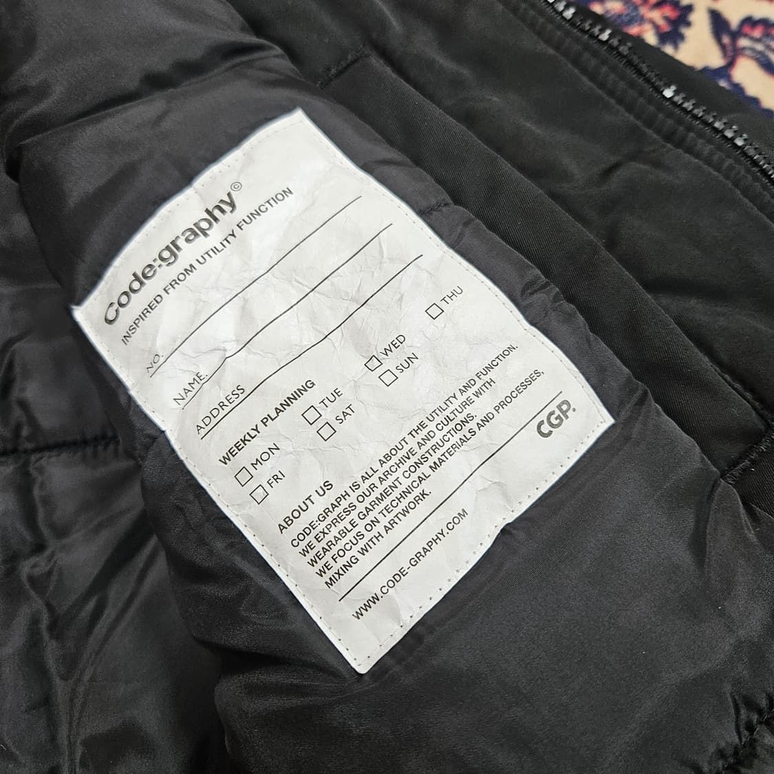 코스그라피(CGP) 하이넥 헤비보아 플리스 무스탕 패딩 점퍼  상품이미지8