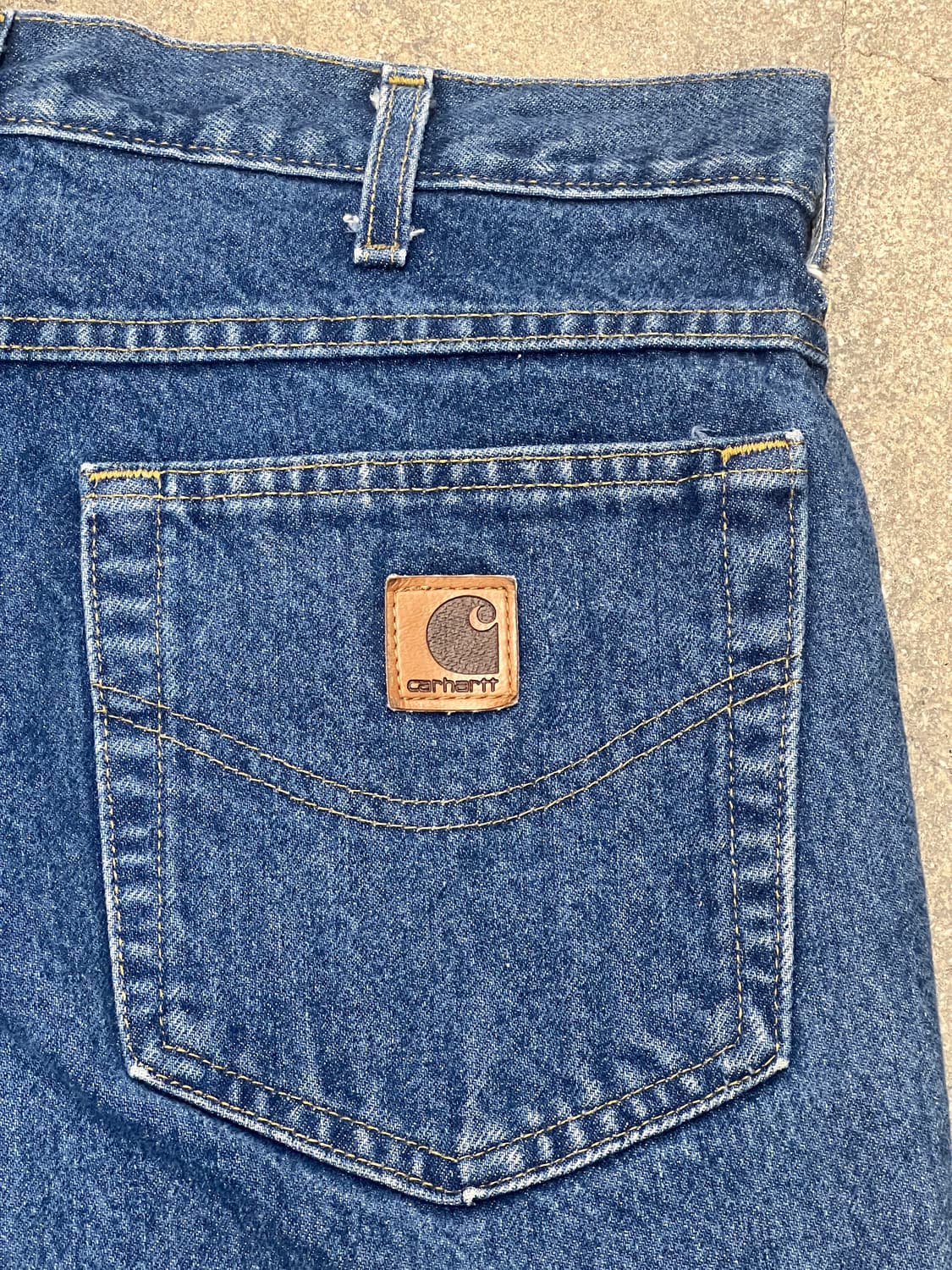 칼하트 가죽패치 데님 32 상품이미지5