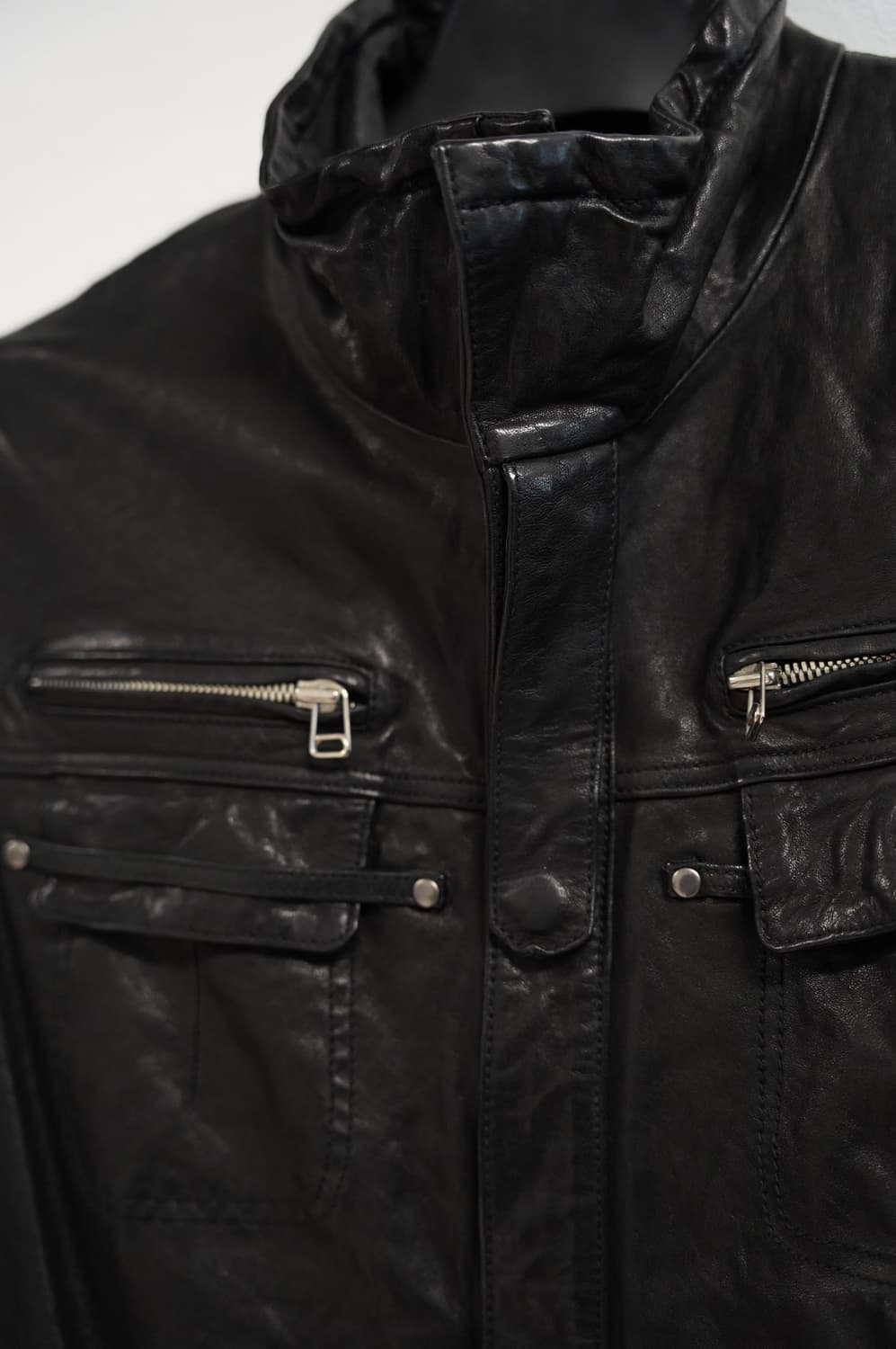 [A][95]베지터블 램스킨 빈티지 워싱 레더자켓 상품이미지3