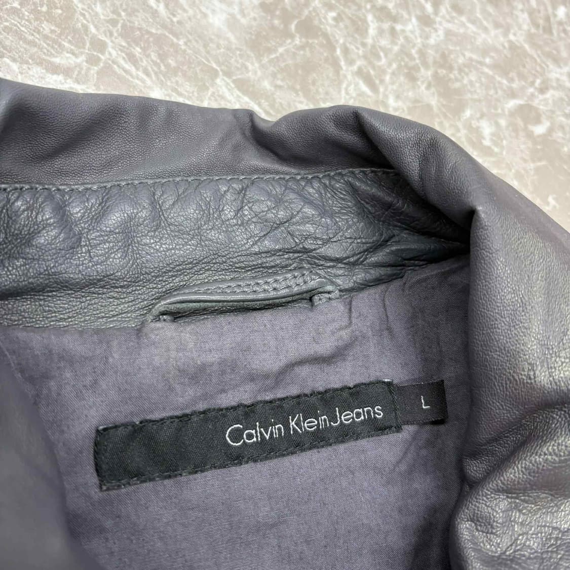 캘빈클라인 진스 양가죽  멀티 포켓 리얼 레더 자켓(L) 상품이미지3