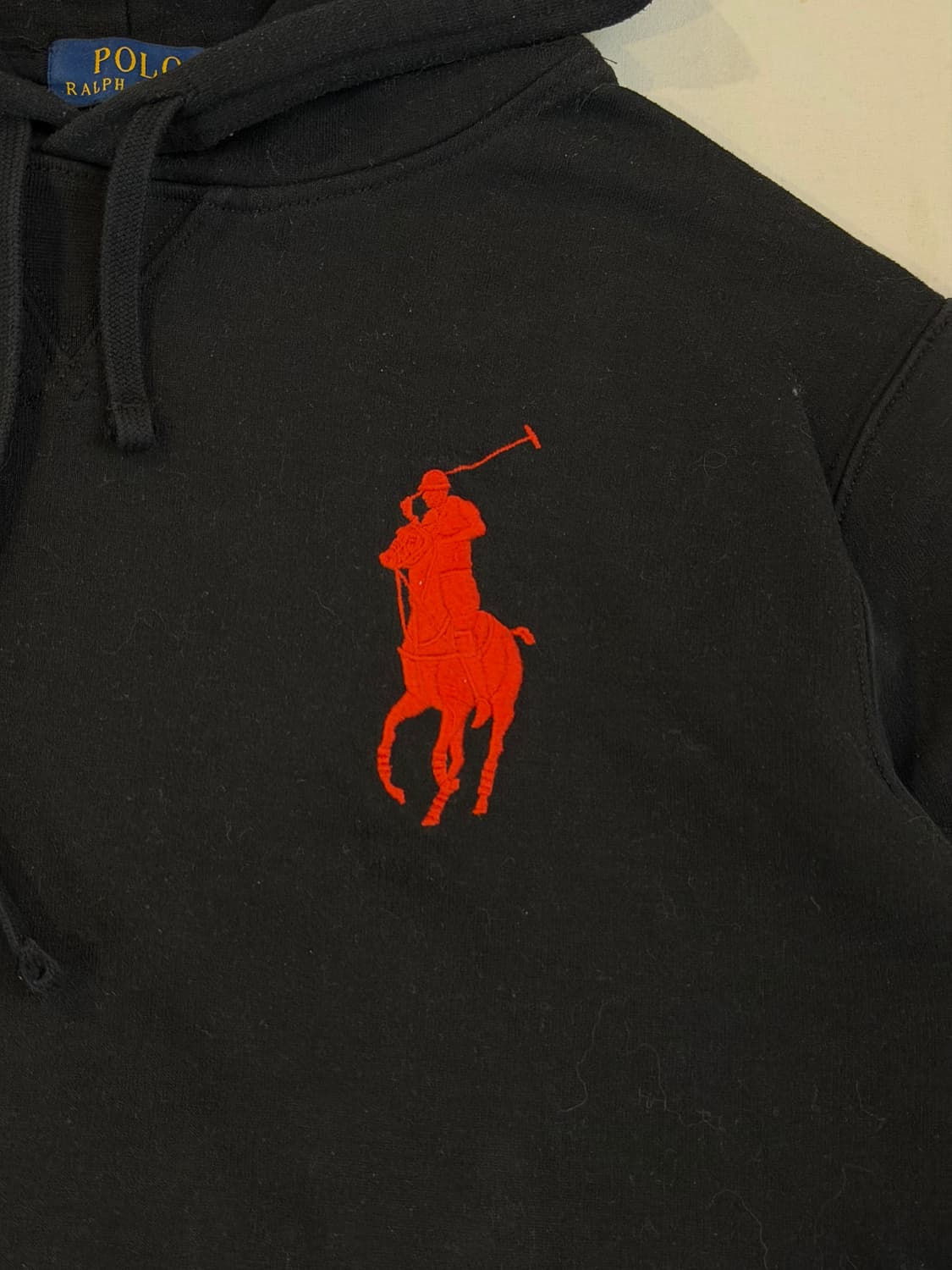 폴로 랄프로렌 빅포니 치프키프 후드티 블랙 레드 상품이미지2