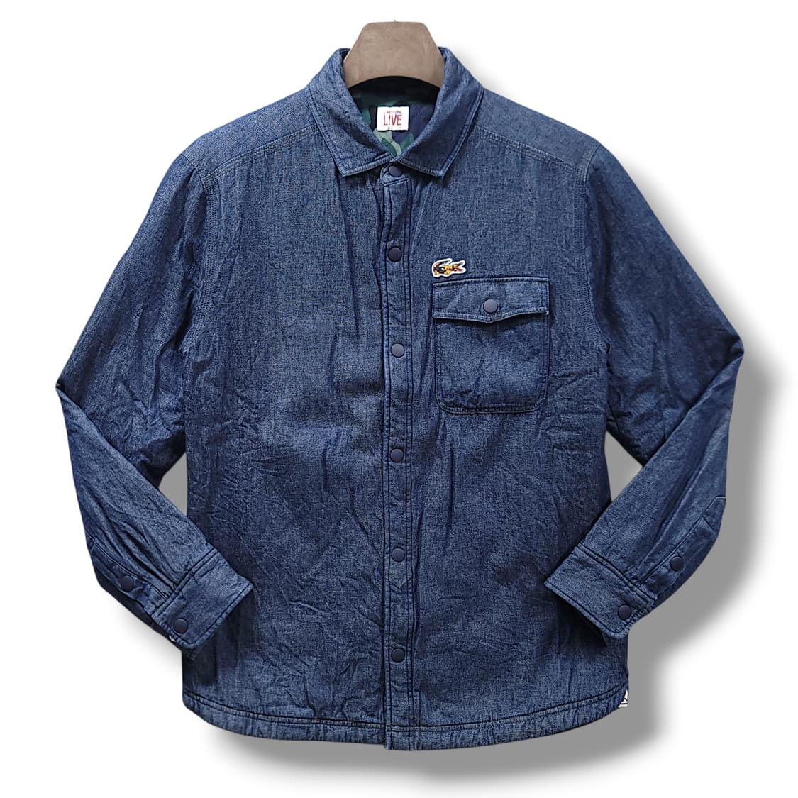 [95] 라코스테 진청 카모누빔 셔츠 자켓 상품이미지1