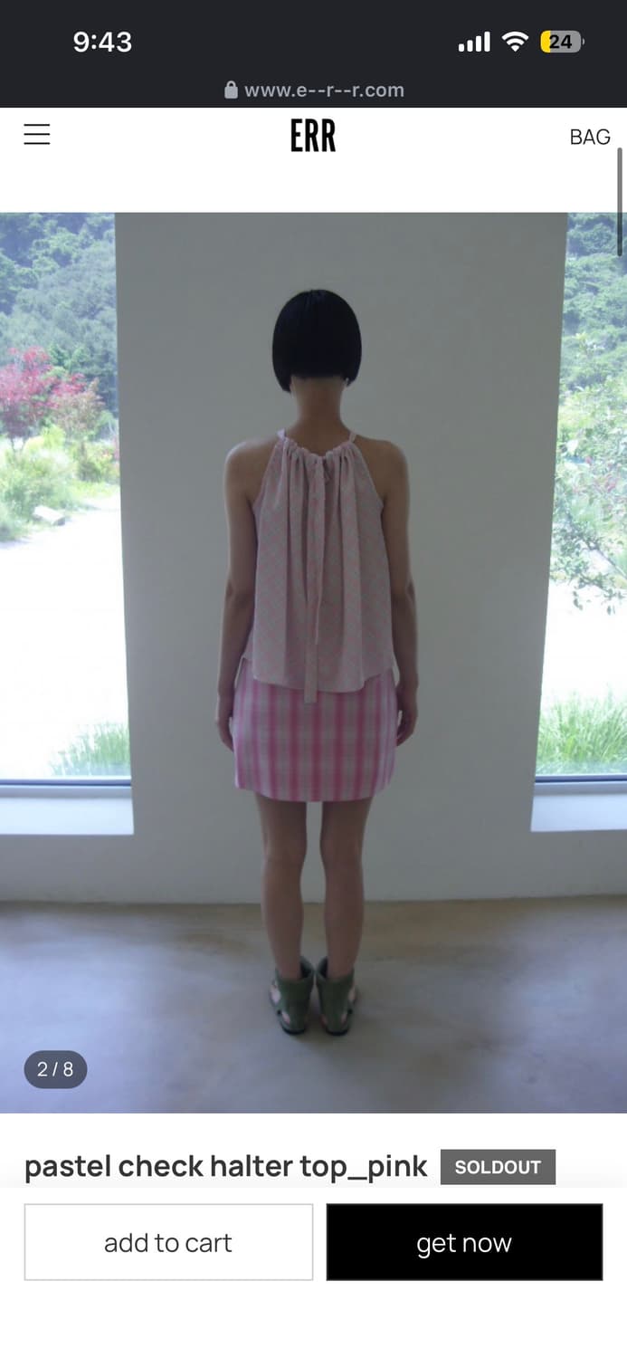 Err 파스텔 홀터 탑 나시 상품이미지2