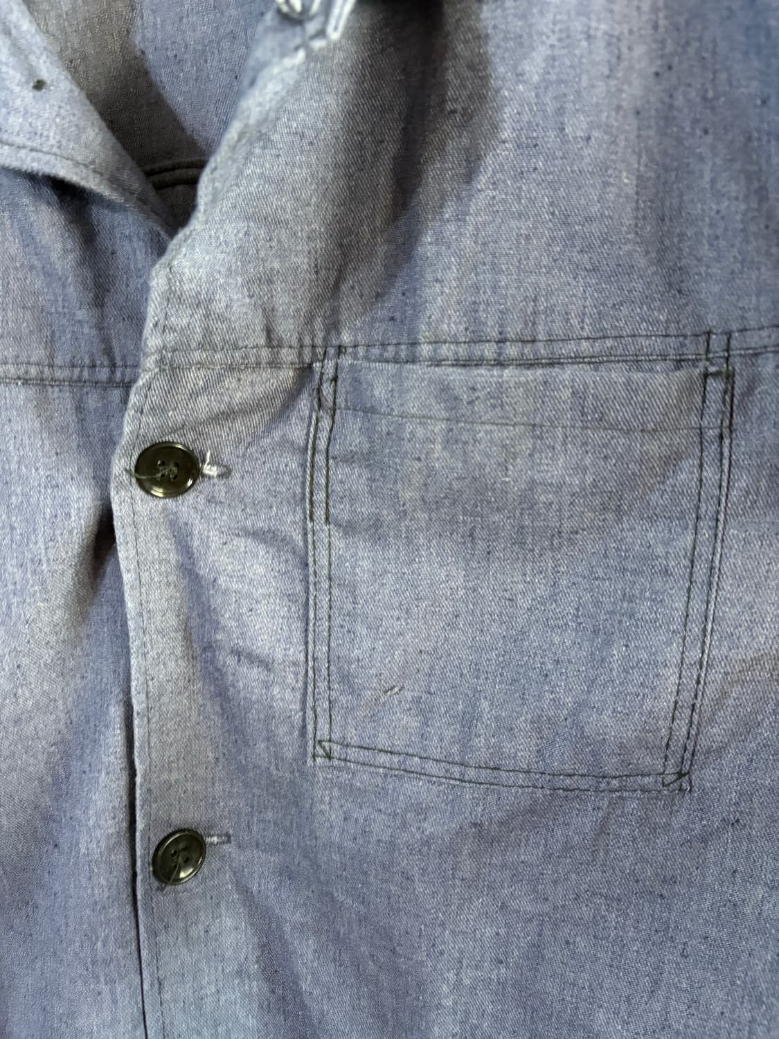 70-80s vtg Chambray Workwear Jacket.  상품이미지5