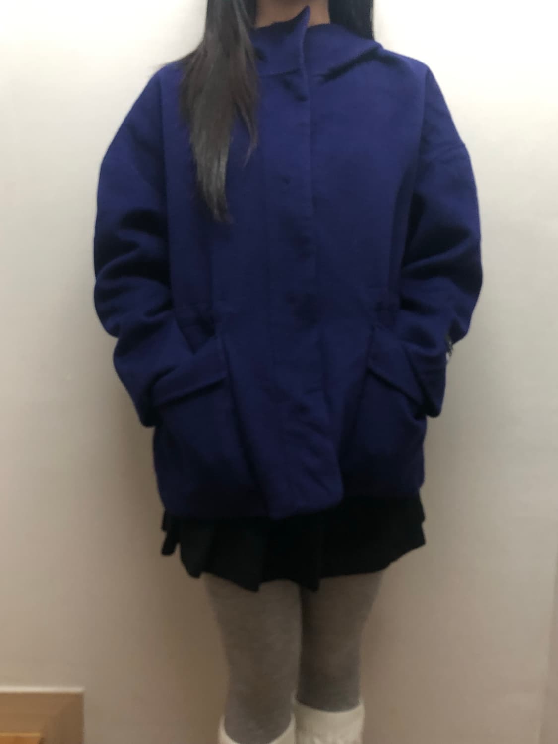 빈티지 칼 라거펠트 퍼플 핸드메이드 코트 상품이미지1