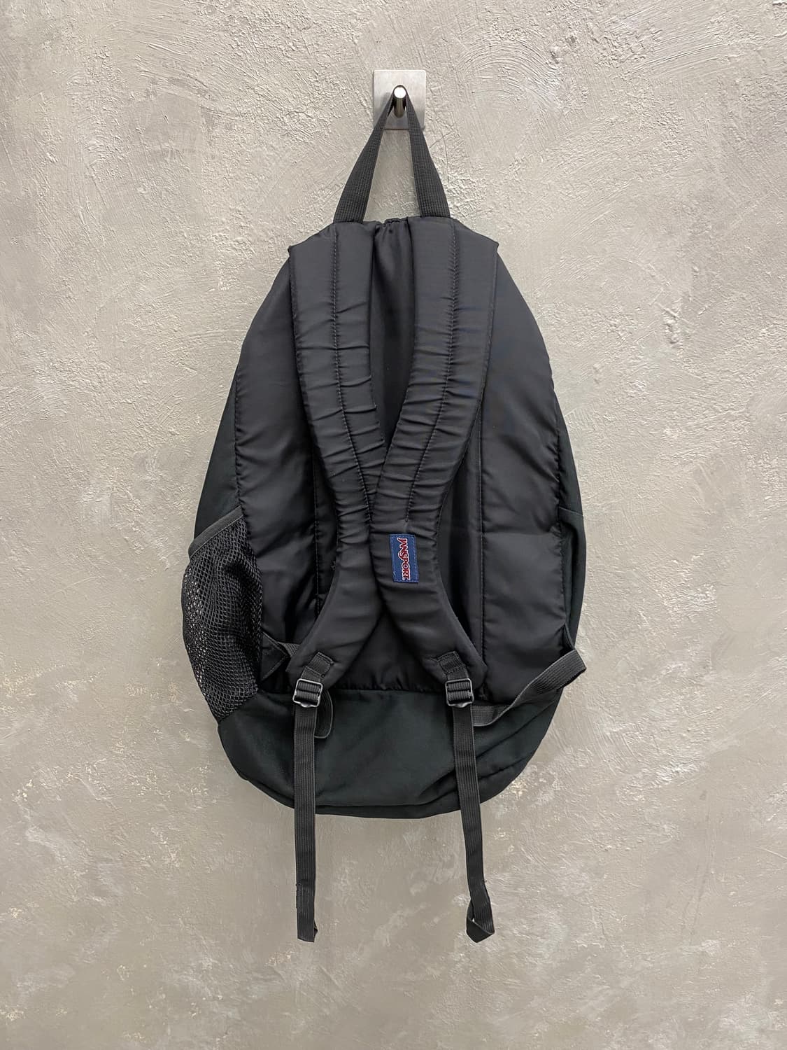 [40*56] Jansport 잔스포츠 블랙 나일론 백팩 상품이미지5