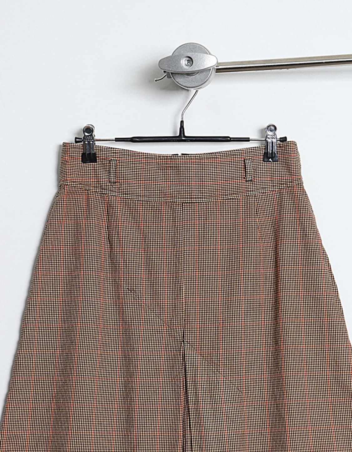 I.S. sunao kuwahara Cut-Off Check Skirt  상품이미지2