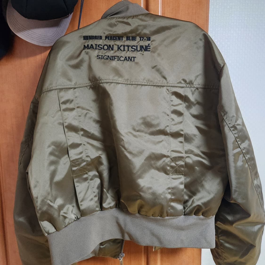 아더에러 메종키츠네 봄버 자켓 L ma-1 마원 항공점퍼 상품이미지3